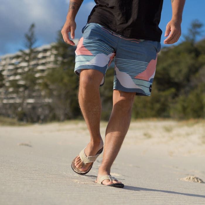 Mens Orthotic Flip Flops - Beach