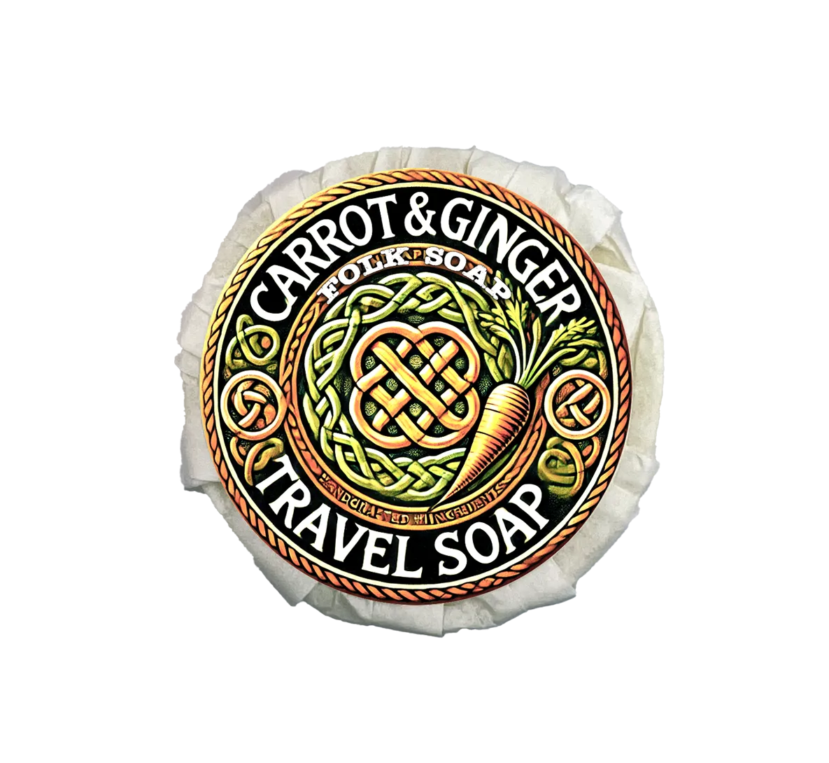 Carrot And Ginger Travel Soap Bar (110g)