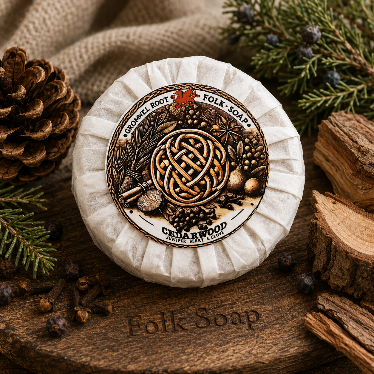 Cedarwood Soap Bar (170g)