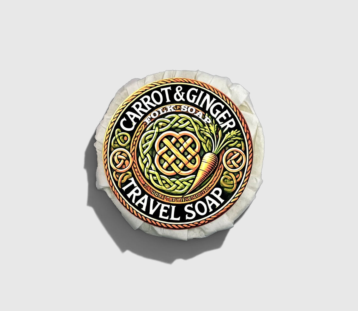 Carrot And Ginger Travel Soap Bar (110g)