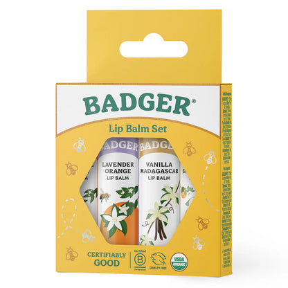 Badger Classic Lip Balm Gift Set (Gold)