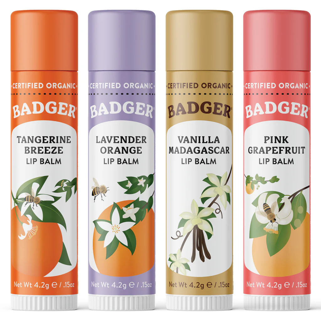 Badger Classic Lip Balm Gift Set (Gold)