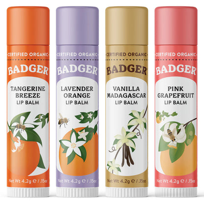 Badger Classic Lip Balm Gift Set (Gold)