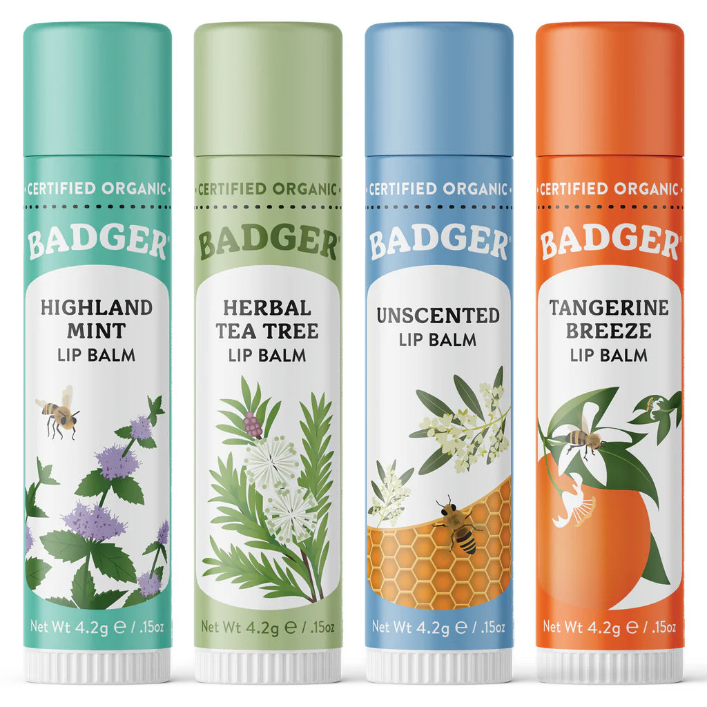 Badger Classic Lip Balm Gift Set (Green)
