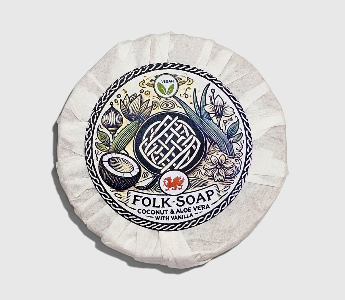 Coconut Milk & Aloe Vera Soap Bar with Vanilla | Suitable for All Skin Types (170g)