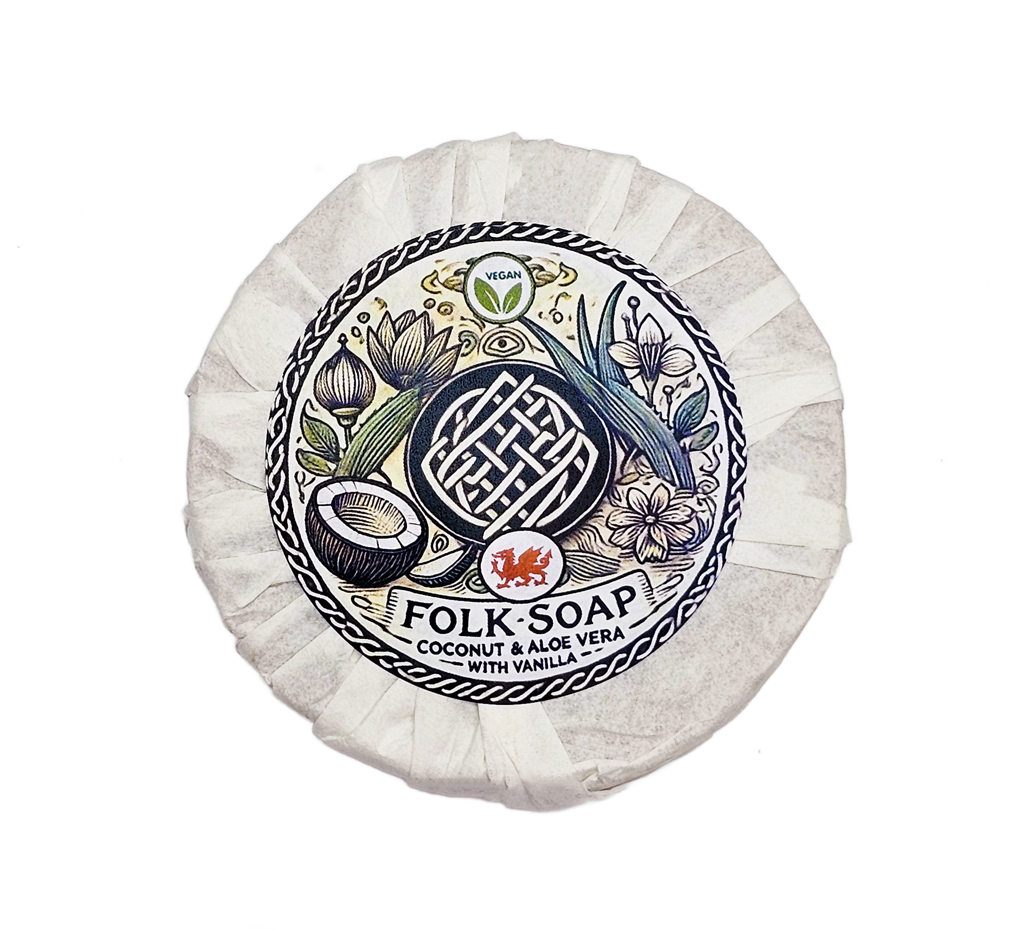 Coconut Milk & Aloe Vera Soap Bar with Vanilla | Suitable for All Skin Types (170g)