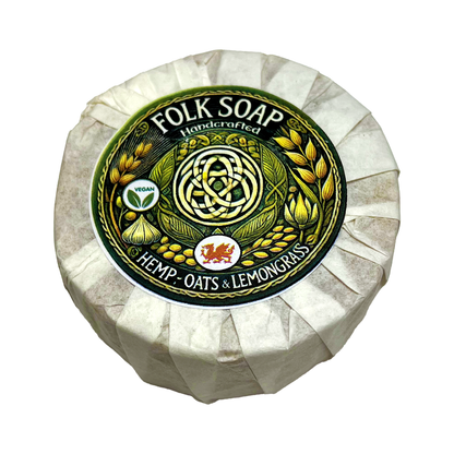 Hemp, Oat & Lemongrass Soap Bar | Vegan Gentle Nourishing Handmade Soap (170g)