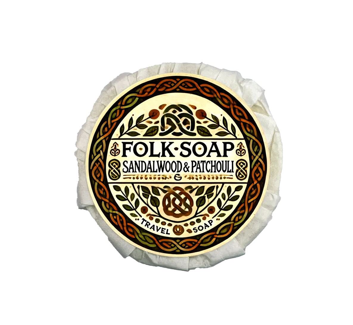 Sandalwood and Patchouli Travel Soap Bar (110g)
